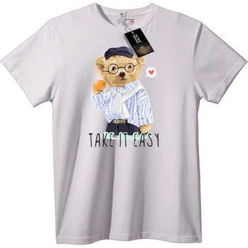 NOONEBRAND Тениска Мечка Релакс - 2XL, Black