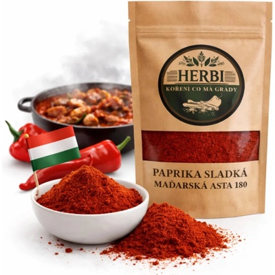 Herbi Paprika sladká maďarská ASTA 180 – pravá chuť Maďarska 100 g – Zbozi.Blesk.cz