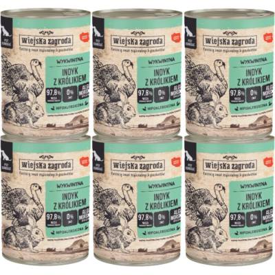 Wiejska Zagroda Vidiecka farma morčacie s morkou 6 x 400 g