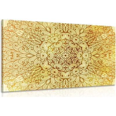 Obraz zlatá etnická Mandala - 90x60