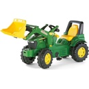 Rolly Toys Šľapací traktor John Deere + nafuk. kolesá + nakladač + radenie