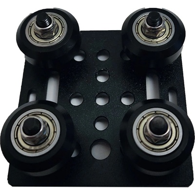 Плоча за монтаж pom с ролки за 2020 профил (sn0158)