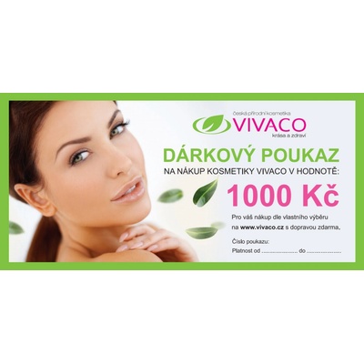 Vivaco Dárkový poukaz v hodnotě 1000 Kč 1 ks