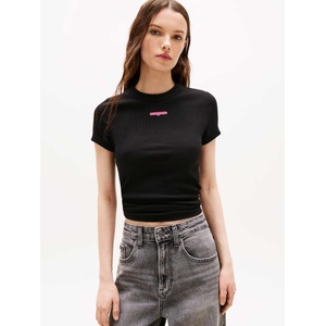 Tommy jeans Тениска tjw slim script label ss tee e (dw0dw21402-bds)