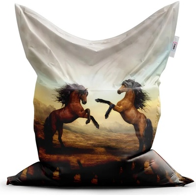 Sablio Sedací vak Vzpierajúce sa kone 150x100 cm