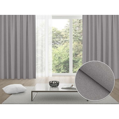Biante 100% zatemňovací závěs Blackout BKR-503 Šedý režný - šířka 140 cm 140x140 cm