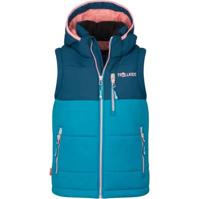 TROLLKIDS Детски синтетичен елек Trollkids Kid's Narvik Vest XT Synthetic vest - Madeira Blue / Harbor Blue / Peony Rose - размер 152 (EU) (703-3028-1318)