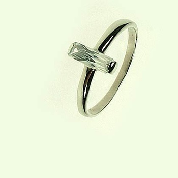 Steel Edge Oceľový prsteň so zirkónom ZR872