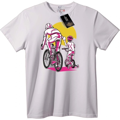 NOONEBRAND Тениска Семейна Велосипедна Разходка - 2XL, White