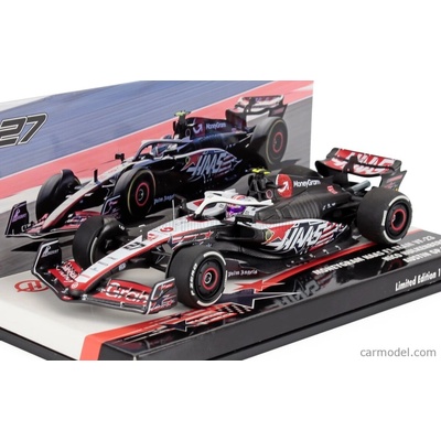 Minichamps Haas F1 Vf 23 Team Moneygram Haas N 27 Austin Usa Gp 2023 Nico Hulkenberg Bílá Černá Červená 1:43