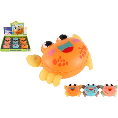 Teddies Zábavný krab na spätné natiahnutie v troch farbách