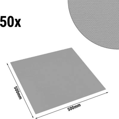 G.Gastro 50 ks Damaškový ubrousek Porto Diamant 50x50 cm platinově šedá D9783319