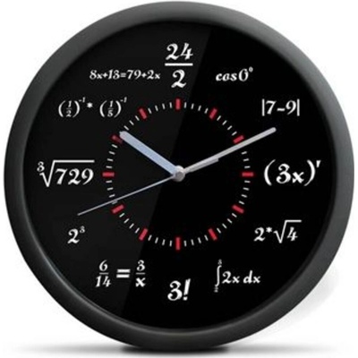 Matematické hodiny černé – Zboží Dáma