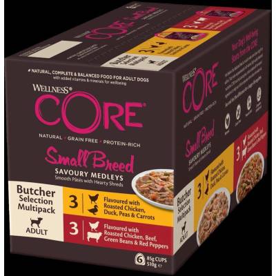 Wellness Core Wellness Dog Adult Small Breed Sav.Med. Masovy vyber 510 g