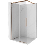 Mexen Rox преграда за душ Walk-in 75 x 200 cm, прозрачен 8 mm, розово злато - 8C2-075-003-60-00 (8C2-075-003-60-00)
