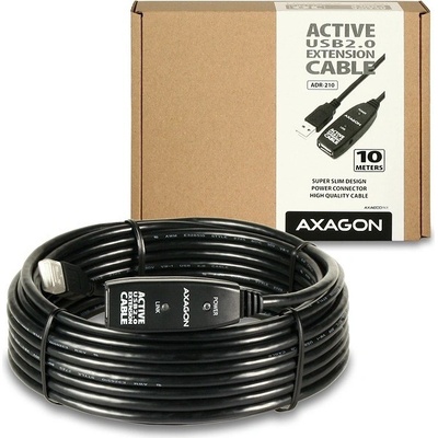 Axagon ADR-210 USB 2.0 A-M -> A-F aktívny predlžovací / repeater, 10m