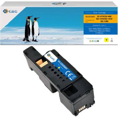 Compatible Тонер касета за DELL 1250c/1350c/1355c - Yellow - WM2JC / 331-0779 / 331-0725 / 332-0408 / 332-0406 / VKYJT / DG1TR - (NT-CD1250XY)