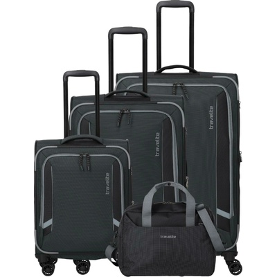 Travelite Комплект пътнически куфари Travelite Corsiica S, M, L, BB Черно Travelite | Cheren | МЪЖЕ | UNI