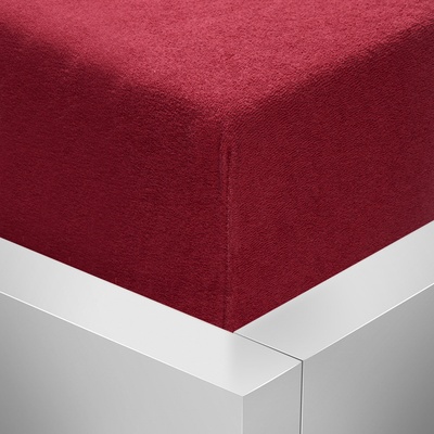 Stanex Froté napínací prostěradlo bordó 160x200