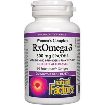 Natural Factors Women’s Complete RxOmega-3 300 mg EPA/DHA, 60 Softgels