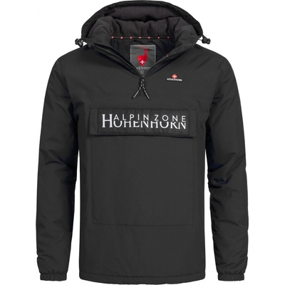 Höhenhorn pánska prechodná vetrovka s predným vreckom Allesso čierna