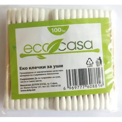 100 клечки за уши в плик ЕКО (6969777608816)