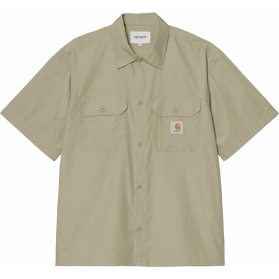 Carhartt WIP Craft košile krátký rukáv béžová
