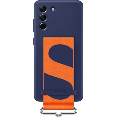 Samsung Galaxy S21 FE G990 Silicone cover with strap navy (EF-GG990TNEGWW)