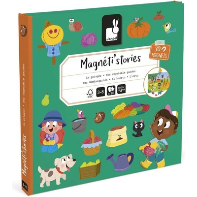 Janod Magnetická Kniha Magnetistories Záhrada