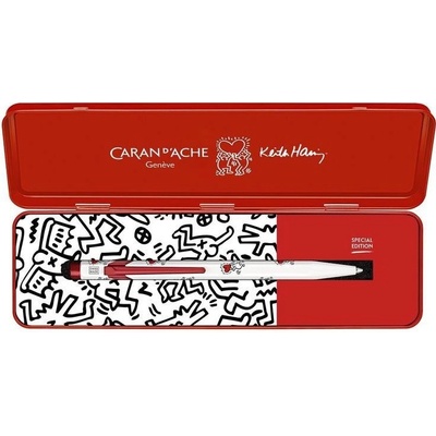Caran d'Ache Kuličkové pero 849 Keith Haring bílá M NM0849.123