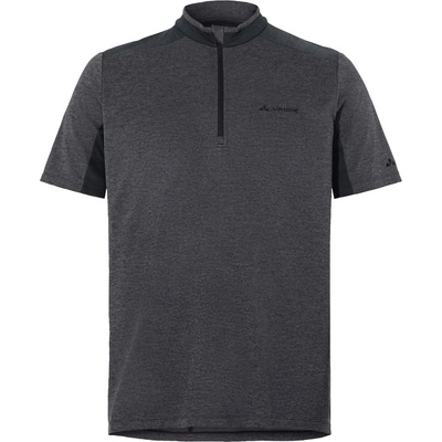 Vaude Мъжка фланелка с къс ръкав за колоездене Vaude Tamaro Half Zip Shirt IV Cycling jersey - Black (056-3633-0111)