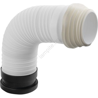 Bruckner - гъвкава връзка за WC 45 см бяла/черна (SH0278)