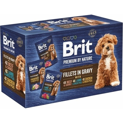 Brit Premium Adult Dog Fillets Gravy Multipack 1020 g