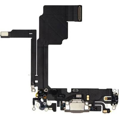 AppleKing nabíjecí a audio flex konektor pro iPhone 15 Pro - přírodní titan