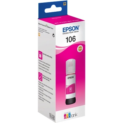EpsonEcotankBlaek Epson T106 EcoTank Magenta мастилена бутилка (C13T00R340)