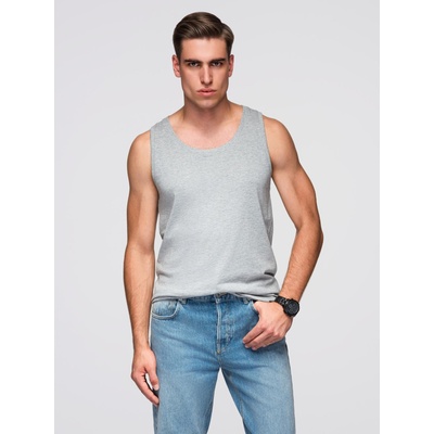 Ombre Clothing Сива мъжка памучна основна потник Ombre Clothing Ombre Clothing | Siv | МЪЖЕ | L