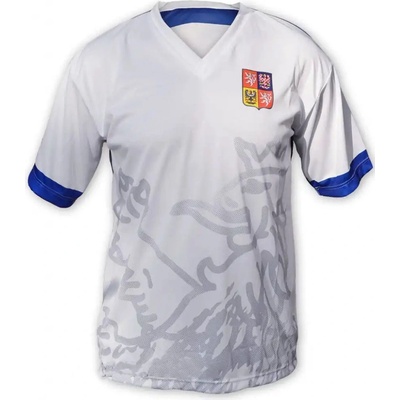 Fajntričko OWN Fotbalový dres Česká republika bílý dotisk na zadní stranu dresu JMÉNO+ČÍSLO