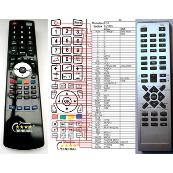 GENERAL GOGEN MSD701, MSD762, MSD801 - съвместимо дистанционно управление на марката General (MSD701, MSD762, MSD801)