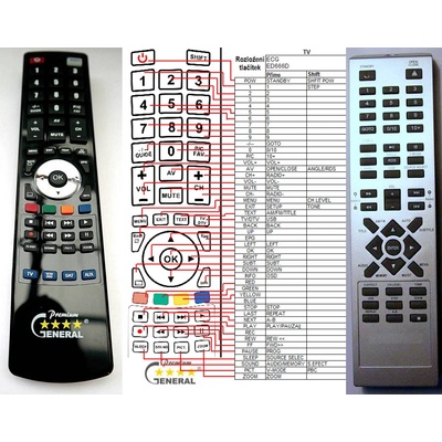 GENERAL GOGEN MSD701, MSD762, MSD801 - съвместимо дистанционно управление на марката General (MSD701, MSD762, MSD801)