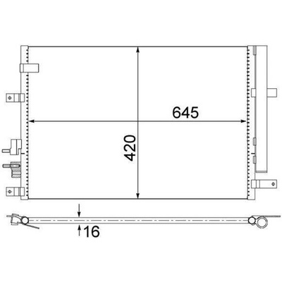 Kondenzátor, klimatizace MAHLE AC 693 000S (AC693000S)