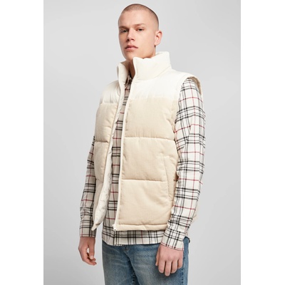 Urban Classics Мъжко яке без ръкави в бежово Urban Classics Cord VestUB-TB4693-02903 - Бежов, размер S
