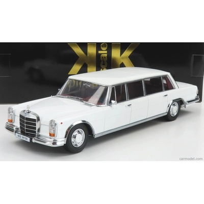 Kk-scale Mercedes benz S-class 600 Lwb Pullman w100 1964 Bílá 1:18