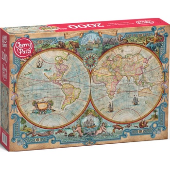 Cherry Pazzi Пъзел Cherry Pazzi от 2000 части - Велики открития на световната карта (50125)