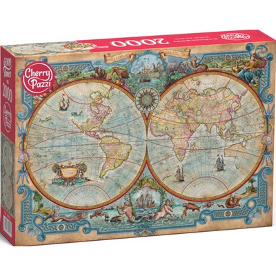 Cherry Pazzi Пъзел Cherry Pazzi от 2000 части - Велики открития на световната карта (50125)