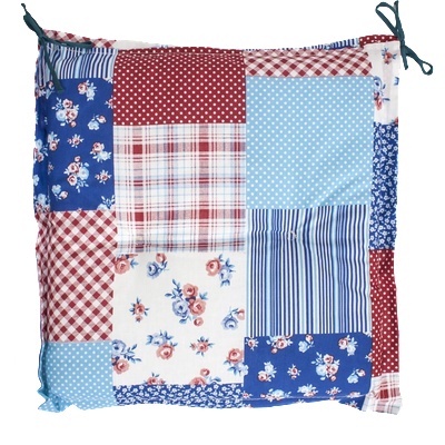 Възглавница малка 45х45cm СИНЬО/ЧЕРВЕНО (SEDUTA) (03) (0115222)