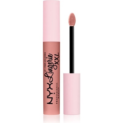 NYX Cosmetics Lip Lingerie XXL течно червило с матиращ завършек цвят 01 - Undressd 4ml