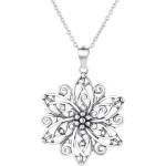 Silenti Jewelry Сребърно колие "Цвете