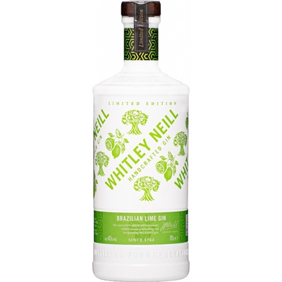Whitley Neill Brazilian Lime Gin 43% 0,7 l (čistá fľaša)