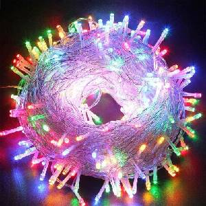  100 led Коледни лампички, многоцветни 3 м. К19