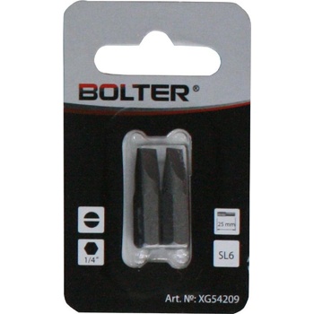BOLTER Комплект накрайници Bolter - 1/4 inch, SL6, 25 mm, 2 бр (XG54209)